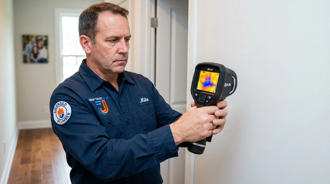Thermal imaging leak detection by Johns Plumbing LLC in Hydesville